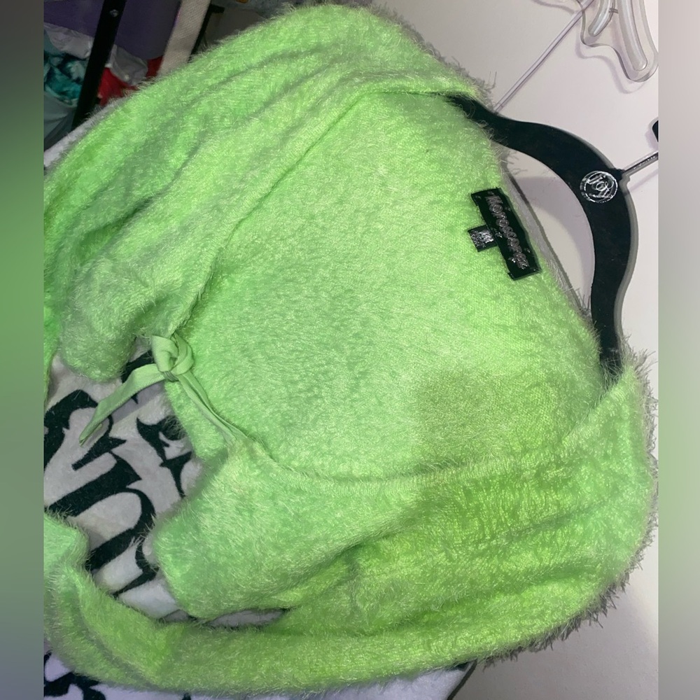 Bright Green Sweater Dollskill Rave Festival Gear